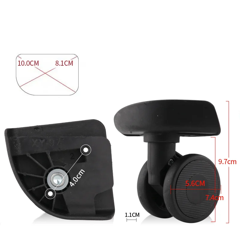 Shockproof Silent Luggage Cast - огляд і ціна Silent Replacement Luggage Wheels