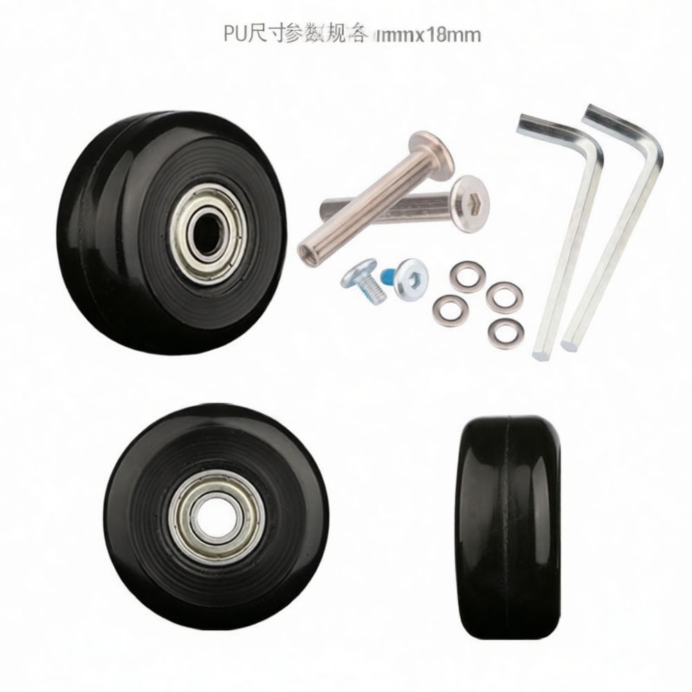 Luggage Casters Rubber Wheels  - огляд і ціна Silent Replacement Luggage Wheels
